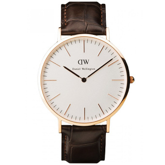 Daniel Wellington 0111DW Classy York 40mm นาฬิกาข้อมือ แฟชั่น ผู้ชาย สายหนัง Men Watch - Dark Brown Daniel Wellington 0111DW Classy York 40mm นาฬิกาข้อมือ แฟชั่น ผู้ชาย สายหนัง Men Watch - Dark Brown