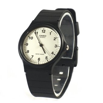 Casio Standard นาฬิกาข้อมือ ชายหรือหญิง สายเรซิน รุ่น MQ-24-7B สีดำ / ขาว Casio Standard นาฬิกาข้อมือ ชายหรือหญิง สายเรซิน รุ่น MQ-24-7B สีดำ / ขาว