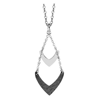 555jewelry จี้เก๋ๆ ดีไซน์แปลกไม่เหมือนใคร รุ่น MNP-113G-D สี Steel และสีดำ 555jewelry จี้เก๋ๆ ดีไซน์แปลกไม่เหมือนใคร รุ่น MNP-113G-D สี Steel และสีดำ