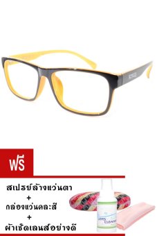 Kuker กรอบแว่นสายตา New Eyewear+เลนส์สายตาสั้น ( -125 ) รุ่น 88234 (สีดำ/ส้ม) แถมฟรี สเปรย์ล้างแว่นตา+กล่องแว่นคละสี+ผ้าเช็ดแว่น Kuker กรอบแว่นสายตา New Eyewear+เลนส์สายตาสั้น ( -125 ) รุ่น 88234 (สีดำ/ส้ม) แถมฟรี สเปรย์ล้างแว่นตา+กล่องแว่นคละสี+ผ้าเช็ดแว่น