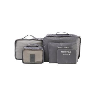 MONOPOLY กระเป๋าจัดระเบียบเสื้อผ้าสำหรับเดินทาง ( Grey ) เซ็ท 6 ชิ้น MONOPOLY กระเป๋าจัดระเบียบเสื้อผ้าสำหรับเดินทาง ( Grey ) เซ็ท 6 ชิ้น