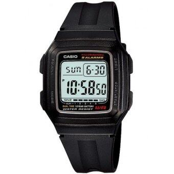 Casio Standard นาฬิกาข้อมือผู้ชาย สีดำ สายเรซิน รุ่น F-201WA-1ADF Casio Standard นาฬิกาข้อมือผู้ชาย สีดำ สายเรซิน รุ่น F-201WA-1ADF
