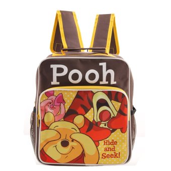 Disney Winnie and the Pooh กระเป๋าเป้ กระเป๋านักเรียน กระเป๋าสะพายหลัง (สีดำคาดเหลือง) Disney Winnie and the Pooh กระเป๋าเป้ กระเป๋านักเรียน กระเป๋าสะพายหลัง (สีดำคาดเหลือง)