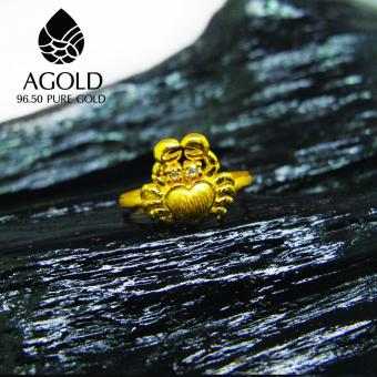 AGOLD ST15 แหวนแฟชั่นรูปปู ทองแท้ 96.50% น้ำหนัก 1 สลึง ฟรี กล่องเครื่องประดับ AGOLD ST15 แหวนแฟชั่นรูปปู ทองแท้ 96.50% น้ำหนัก 1 สลึง ฟรี กล่องเครื่องประดับ
