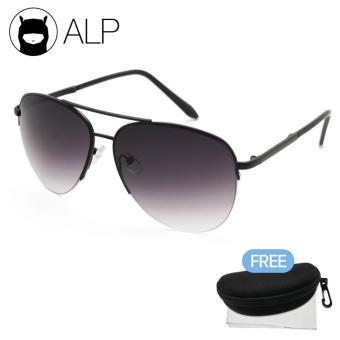 ขายถูก ALP Sunglasses แว่นกันแดด Aviator Style รุ่น ALP-0030-BKT-BKG (Black/Black) check ราคา