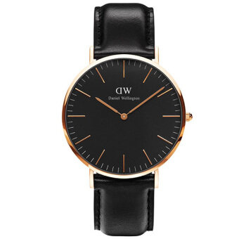 Daniel Wellington DW00100127 Classic Sheffield Horloge 40mm นาฬิกาข้อมือ แฟชั่น ผู้ชาย ผู้หญิง สายหนัง สีดำ Unisex Watch - Black Daniel Wellington DW00100127 Classic Sheffield Horloge 40mm นาฬิกาข้อมือ แฟชั่น ผู้ชาย ผู้หญิง สายหนัง สีดำ Unisex Watch - Black