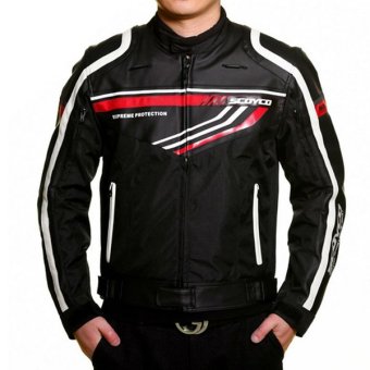 SCOYCO เสื้อแจ๊คเก็ตมอเตอร์ไซค์ JK-37 (พร้อมกาดอ่อน 7 จุด) สีดำ/แดง SCOYCO เสื้อแจ๊คเก็ตมอเตอร์ไซค์ JK-37 (พร้อมกาดอ่อน 7 จุด) สีดำ/แดง