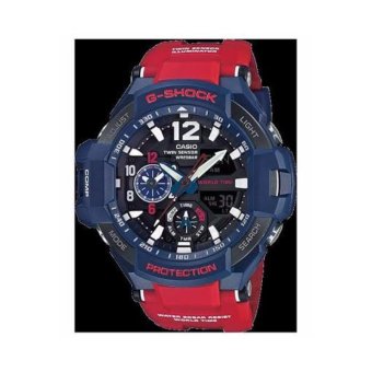 Casio G-Shock นาฬิกาข้อมือผู้ชาย สีน้ำเงิน/แดง สายเรซิ่น รุ่น GA-1100-2A ประกันCMG Casio G-Shock นาฬิกาข้อมือผู้ชาย สีน้ำเงิน/แดง สายเรซิ่น รุ่น GA-1100-2A ประกันCMG