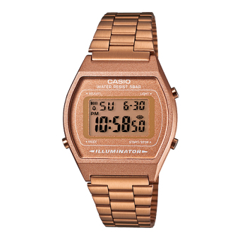 Casio Standard Digital นาฬิกาข้อมือผู้หญิง สีทอง สายสแตนเลส รุ่น B640WC-5ADF Casio Standard Digital นาฬิกาข้อมือผู้หญิง สีทอง สายสแตนเลส รุ่น B640WC-5ADF