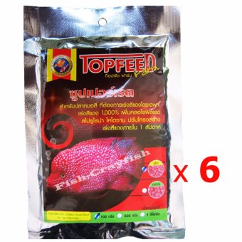 Fish-Crayfish 6 แพ็ค อาหารปลาหมอสีครอสบรีทFlowerHorn สูตรเร่งสี เร่งมุก ไม่มีฮอร์โมน ขนาด100 กรัม Fish-Crayfish 6 แพ็ค อาหารปลาหมอสีครอสบรีทFlowerHorn สูตรเร่งสี เร่งมุก ไม่มีฮอร์โมน ขนาด100 กรัม