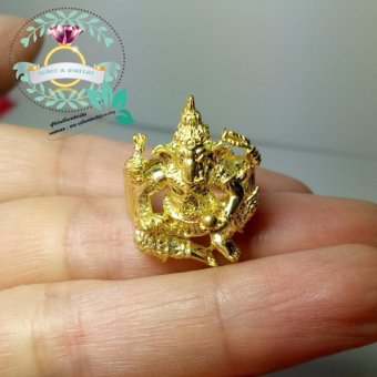 hindd แหวนทองเหลือง พระพิฆเนศ ทองเหลืองเกร็ดอย่างดี ไม่ล็อกไม่ดำ hindd แหวนทองเหลือง พระพิฆเนศ ทองเหลืองเกร็ดอย่างดี ไม่ล็อกไม่ดำ