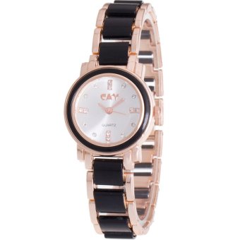 MEGA Quartz Waterproof Fashion Wristwatch หรูหราแฟชั่นนาฬิกาข้อมือผู้หญิง เทคโนโลยีเซรามิก รุ่น MG0009 (Black/Gold) MEGA Quartz Waterproof Fashion Wristwatch หรูหราแฟชั่นนาฬิกาข้อมือผู้หญิง เทคโนโลยีเซรามิก รุ่น MG0009 (Black/Gold)