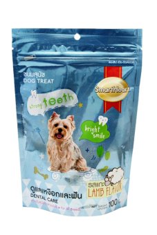SmartHeart ขนมขบเคี้ยว สำหรับสุนัขพันธุ์เล็ก ดูแลเหงือกและฟัน 100 g.x2 SmartHeart ขนมขบเคี้ยว สำหรับสุนัขพันธุ์เล็ก ดูแลเหงือกและฟัน 100 g.x2
