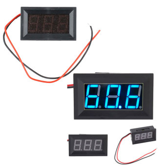 Leegoal Mini 2 สายซี 4.5 30โวลต์สีน้ำเงินแสดงผล led ดิจิตอลโวลต์มิเตอร์วัดแรงดันไฟฟ้าแผง Leegoal Mini 2 สายซี 4.5 30โวลต์สีน้ำเงินแสดงผล led ดิจิตอลโวลต์มิเตอร์วัดแรงดันไฟฟ้าแผง