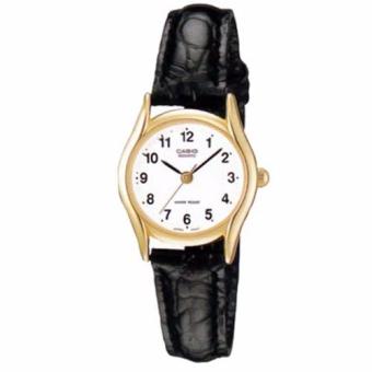 Casio Standard นาฬิกาข้อมือผู้หญิง สีดำ สายหนัง รุ่น LTP-1094Q-7B1RDF Casio Standard นาฬิกาข้อมือผู้หญิง สีดำ สายหนัง รุ่น LTP-1094Q-7B1RDF