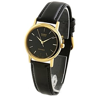 Casio Standard นาฬิกาข้อมือผู้หญิง - สีดำ สายหนังสีดำ รุ่น LTP-1095Q-1A Casio Standard นาฬิกาข้อมือผู้หญิง - สีดำ สายหนังสีดำ รุ่น LTP-1095Q-1A