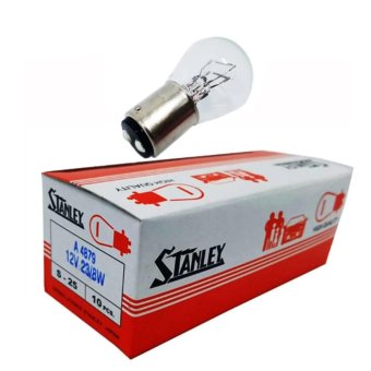 Stanley หลอดไฟเบรค A4879 12V 23/8W ขนาด 15 mm 2จุด ใช้ได้ทั่วไป (1pack/10 pcs) Stanley หลอดไฟเบรค A4879 12V 23/8W ขนาด 15 mm 2จุด ใช้ได้ทั่วไป (1pack/10 pcs)