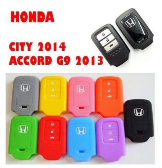 ซิลิโคนกุญแจรถยนต์ HONDA สีดำ ซิลิโคนกุญแจรถยนต์ HONDA สีดำ