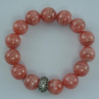 Pearl Jewelry กำไลหินโรโดโครไซด์ A48 Pearl Jewelry กำไลหินโรโดโครไซด์ A48