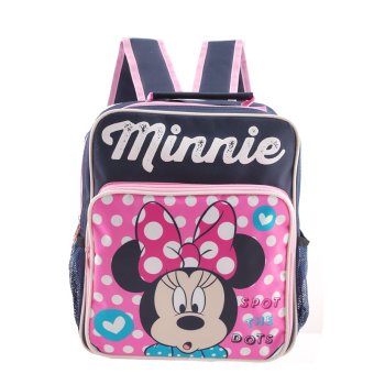 Disney Mickey Mouse กระเป๋าเป้ กระเป๋าสะพายหลัง กระเป๋านักเรียน (สีน้ำเงินคาดชมพู) Disney Mickey Mouse กระเป๋าเป้ กระเป๋าสะพายหลัง กระเป๋านักเรียน (สีน้ำเงินคาดชมพู)