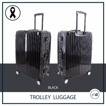 CBA Trolley Luggage Black กระเป๋าเดินทาง 20 นิ้ว สีดำ โครงอลูมิเนียม(Aluminium) พื้นผิววัสดุPC (Polycarbonate) ล้อ 4 คู่ หมุนอิสระ 360 องศา CBA Trolley Luggage Black กระเป๋าเดินทาง 20 นิ้ว สีดำ โครงอลูมิเนียม(Aluminium) พื้นผิววัสดุPC (Polycarbonate) ล้อ 4 คู่ หมุนอิสระ 360 องศา