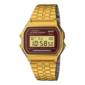 Casio Standard นาฬิกาข้อมือ สีทอง สายสแตนเลส รุ่น A159WGEA-5DF Casio Standard นาฬิกาข้อมือ สีทอง สายสแตนเลส รุ่น A159WGEA-5DF