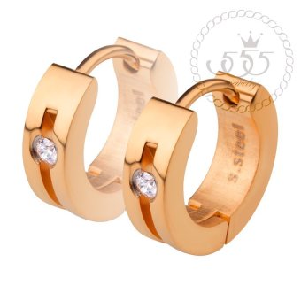555jewelry เครื่องประดับผู้หญิง ต่างหูห่วง สแตนเลสสตีล ดีไซน์เรียบหรู ประดับ CZ รุ่น MNC-ER500-C (สีพิ้งโกลด์) 555jewelry เครื่องประดับผู้หญิง ต่างหูห่วง สแตนเลสสตีล ดีไซน์เรียบหรู ประดับ CZ รุ่น MNC-ER500-C (สีพิ้งโกลด์)