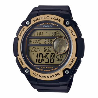 Casio Standard นาฬิกาข้อมือผู้ชาย สายเรซิ่น รุ่น AE-3000W-9AV - 10th year battery Casio Standard นาฬิกาข้อมือผู้ชาย สายเรซิ่น รุ่น AE-3000W-9AV - 10th year battery