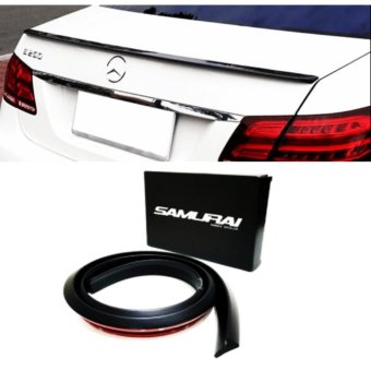 Ducktail spoiler ตูดเป็ด ลิ้นยาง ติดท้ายฝากระโปรง ใส่ได้ทุกรุ่น ความยาว 150*5*2 ซม. สีดำ ซามูไร samurai (BLACK) Ducktail spoiler ตูดเป็ด ลิ้นยาง ติดท้ายฝากระโปรง ใส่ได้ทุกรุ่น ความยาว 150*5*2 ซม. สีดำ ซามูไร samurai (BLACK)