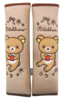Rilakkuma ลิขสิทธิ์แท้ หุ้มเบลท์ เข็มขัดนิรภัยรถยนต์ Rilakkuma ลิขสิทธิ์แท้ หุ้มเบลท์ เข็มขัดนิรภัยรถยนต์
