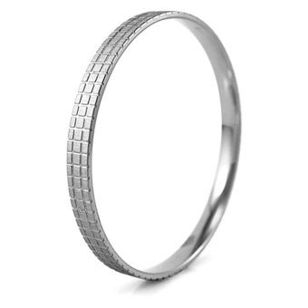 555jewelry กำไลข้อมือสำหรับสุภาพสตรี กำไลทรงกลม รุ่น MNC-BG067-A - Steel 555jewelry กำไลข้อมือสำหรับสุภาพสตรี กำไลทรงกลม รุ่น MNC-BG067-A - Steel