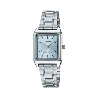 Casio Standard นาฬิกาข้อมือผู้หญิง สายสแตนเลสส รุ่น LTP-V007D-2EUDF (หน้าฟ้า) Casio Standard นาฬิกาข้อมือผู้หญิง สายสแตนเลสส รุ่น LTP-V007D-2EUDF (หน้าฟ้า)