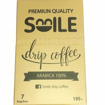 Smile drip coffee กาแฟสดคั่วบดในกระดาษกรอง (กาแฟดริป) รสอาราบิก้า 100% Smile drip coffee กาแฟสดคั่วบดในกระดาษกรอง (กาแฟดริป) รสอาราบิก้า 100%