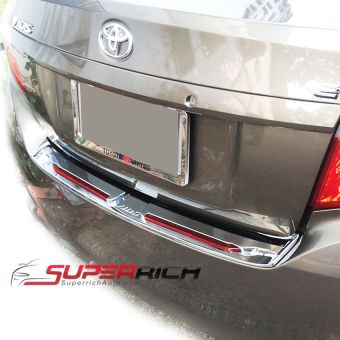TFP กันรอยประตูหลัง กันรอยท้าย โครเมี่ยม ทับทิม (Rear Bumper) (สแตนเลส) / Vios 2013 TFP กันรอยประตูหลัง กันรอยท้าย โครเมี่ยม ทับทิม (Rear Bumper) (สแตนเลส) / Vios 2013
