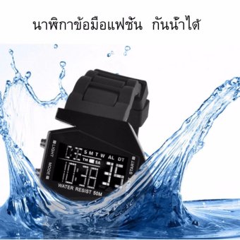 Airplane Colorful LED Digital Light Child Kids Carton Watch นาฬิกาข้อมือเด็กชายสายเรซิ่น รุ่นดีไซด์จรวด KS -132 สีดำ Airplane Colorful LED Digital Light Child Kids Carton Watch นาฬิกาข้อมือเด็กชายสายเรซิ่น รุ่นดีไซด์จรวด KS -132 สีดำ