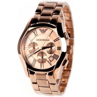 Emporio Armani นาฬิกาข้อมือ AR0365 Marco Rose Gold Chronograph Watch(Black) Emporio Armani นาฬิกาข้อมือ AR0365 Marco Rose Gold Chronograph Watch(Black)