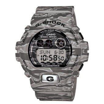 Casio G-shock นาฬิกาข้อมือผู้ชาย สีเทาลายพราง สายเรซิ่น รุ่น GD-X6900TC-8DR Casio G-shock นาฬิกาข้อมือผู้ชาย สีเทาลายพราง สายเรซิ่น รุ่น GD-X6900TC-8DR