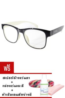 Kuker กรอบแว่นสี New Eyewear+เลนส์สายตาสั้นคุณภาพมาตรฐาน ( -100 ) รุ่น88246 (สีดำ/ครีม) ฟรีสเปรย์ล้างแว่นตา + กล่องแว่นคละสี + ผ้าเช็ดแว่น Kuker กรอบแว่นสี New Eyewear+เลนส์สายตาสั้นคุณภาพมาตรฐาน ( -100 ) รุ่น88246 (สีดำ/ครีม) ฟรีสเปรย์ล้างแว่นตา + กล่องแว่นคละสี + ผ้าเช็ดแว่น