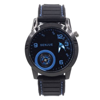 ADVANTURE นาฬิกาข้อมือผู้ชาย รุ่น เข็มทิศ - GP9206 (Black/Blue) ADVANTURE นาฬิกาข้อมือผู้ชาย รุ่น เข็มทิศ - GP9206 (Black/Blue)