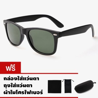 CAZP Sunglasses แว่นกันแดด Classic Wayfarer Style รุ่น 2140 Polarized กรอบดำ/เลนส์สีเขียว (Black/G15) สวมใส่ได้ทั้งชายและหญิง 60mm CAZP Sunglasses แว่นกันแดด Classic Wayfarer Style รุ่น 2140 Polarized กรอบดำ/เลนส์สีเขียว (Black/G15) สวมใส่ได้ทั้งชายและหญิง 60mm
