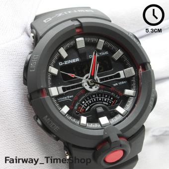 D - ZINER นาฬิกาข้อมือแนว SPORT ชาย 2 ระบบ(ANALOG&DIGITAL)กันนํ้า100% พร้อมกล่อง D - ZINER นาฬิกาข้อมือแนว SPORT ชาย 2 ระบบ(ANALOG&DIGITAL)กันนํ้า100% พร้อมกล่อง
