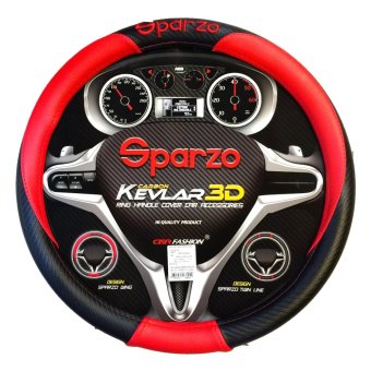 SPARZO หุ้มพวงมาลัย Kevlar 3D (สีดำ-แดง) SPARZO หุ้มพวงมาลัย Kevlar 3D (สีดำ-แดง)