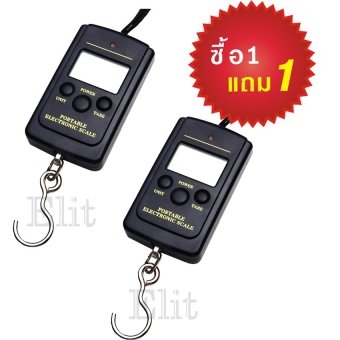 Elit เครื่องชั่งน้ำหนัก เครื่องชั่งกระเป๋า ดิจิตอล แบบพกพา Electronic Luggage Scale Blacklight 40Kg/10g (Black) แถมฟรี 1 ชุด Elit เครื่องชั่งน้ำหนัก เครื่องชั่งกระเป๋า ดิจิตอล แบบพกพา Electronic Luggage Scale Blacklight 40Kg/10g (Black) แถมฟรี 1 ชุด