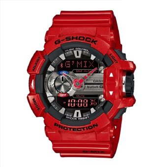 Casio G-shock นาฬิกาข้อมือผู้ชาย สีแดง สายเรซิ่น รุ่น GBA-400-4ADR Casio G-shock นาฬิกาข้อมือผู้ชาย สีแดง สายเรซิ่น รุ่น GBA-400-4ADR