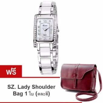 Kimio นาฬิกาข้อมือสุภาพสตรี สีขาว/เงิน สาย Alloy รุ่น KW510 (แถมฟรี SZ. Lady Shoulder Bag คละสี มูลค่า 279-) Kimio นาฬิกาข้อมือสุภาพสตรี สีขาว/เงิน สาย Alloy รุ่น KW510 (แถมฟรี SZ. Lady Shoulder Bag คละสี มูลค่า 279-)