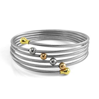 555jewelry 316L Bangle กำไล รุ่น MNC-BG155-A สี Steel 555jewelry 316L Bangle กำไล รุ่น MNC-BG155-A สี Steel