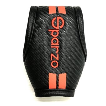 SPARZO หุ้มเกียร์ ออโต้ ดำปักแดง SPARZO หุ้มเกียร์ ออโต้ ดำปักแดง