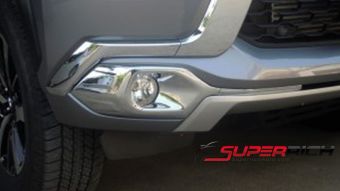 SA ครอบไฟตัดหมอกโครเมี่ยม (Fog Lamp Cover)/ Mitsubishi Pajero 2015 SA ครอบไฟตัดหมอกโครเมี่ยม (Fog Lamp Cover)/ Mitsubishi Pajero 2015