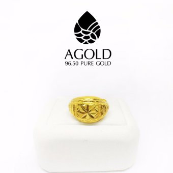 AGOLD ST07 แหวนลายโปร่งจิกตัด คละลาย ทองคำแท้ 96.5% น้ำหนัก ครึ่งสลึง (1.9 กรัม) ฟรีกล่องเครื่องประดับ AGOLD ST07 แหวนลายโปร่งจิกตัด คละลาย ทองคำแท้ 96.5% น้ำหนัก ครึ่งสลึง (1.9 กรัม) ฟรีกล่องเครื่องประดับ