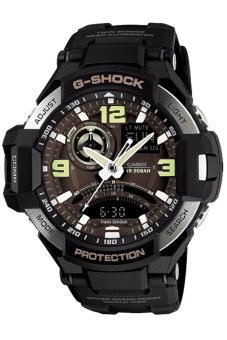 Casio G-Shock นาฬิกาข้อมือผู้ชาย สีดำ สายเรซิ่น รุ่น GA-1000-1B Casio G-Shock นาฬิกาข้อมือผู้ชาย สีดำ สายเรซิ่น รุ่น GA-1000-1B